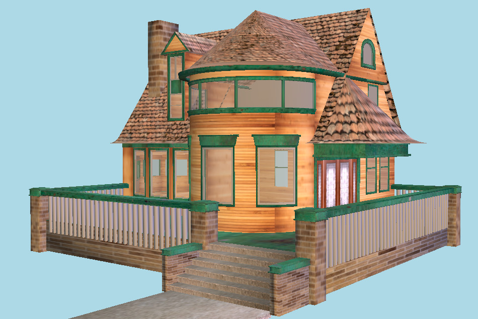Wright House 3d model